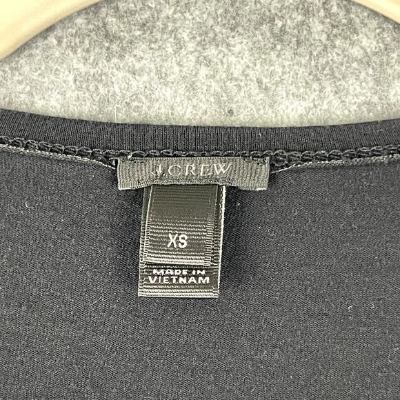 J Crew Bodysuit Womens XS Black Surplice Wrap Long Sleeve Modal Blend Stretchy - Picture 5 of 13